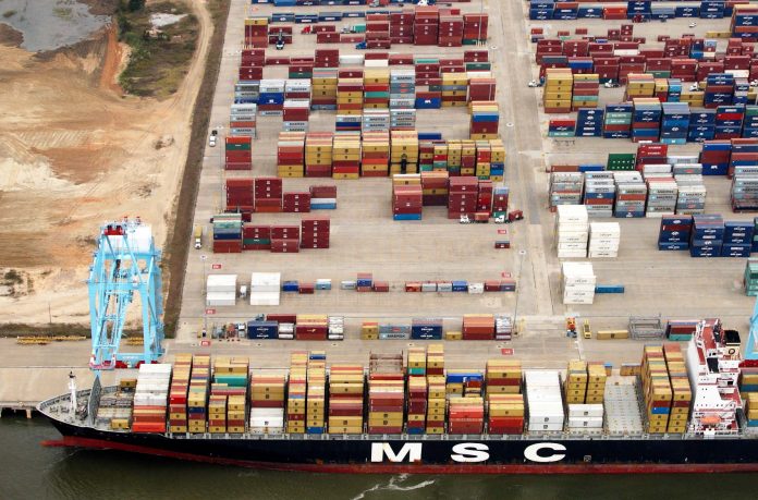 MSC vessel at APM Terminals