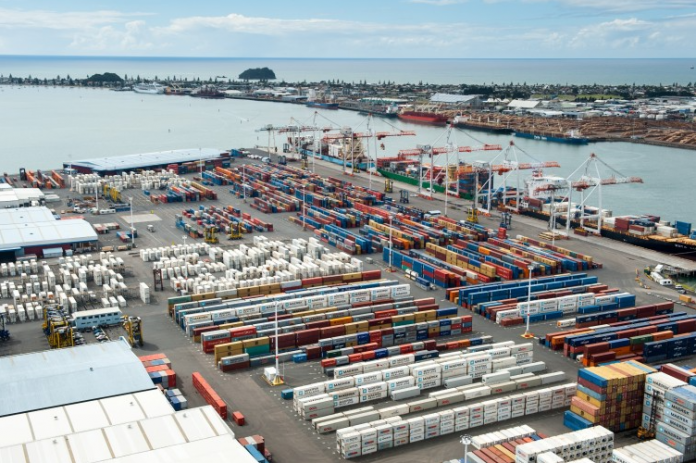 Tauranga Port containers