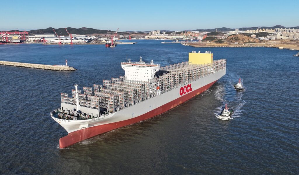 OOCL unveils third 16,828 TEU container ship - Container News