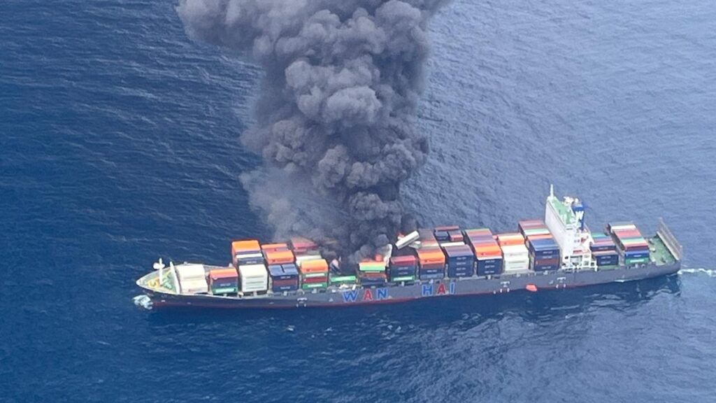 Update On Incident Onboard Wan Hai 503 Vessel Container News