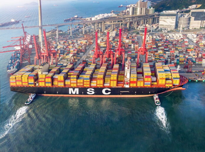 MSC Isabella in the port