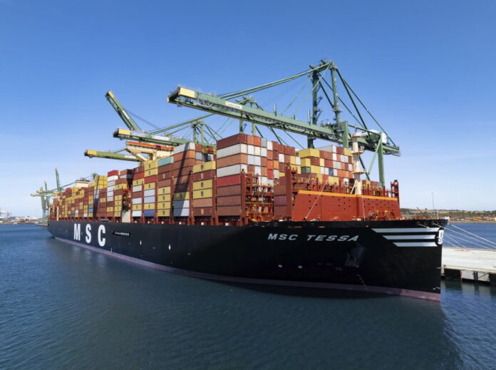 MSC Tessa at the port