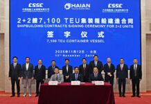 Hai An signs contract to build two 7,100-TEU container vessels