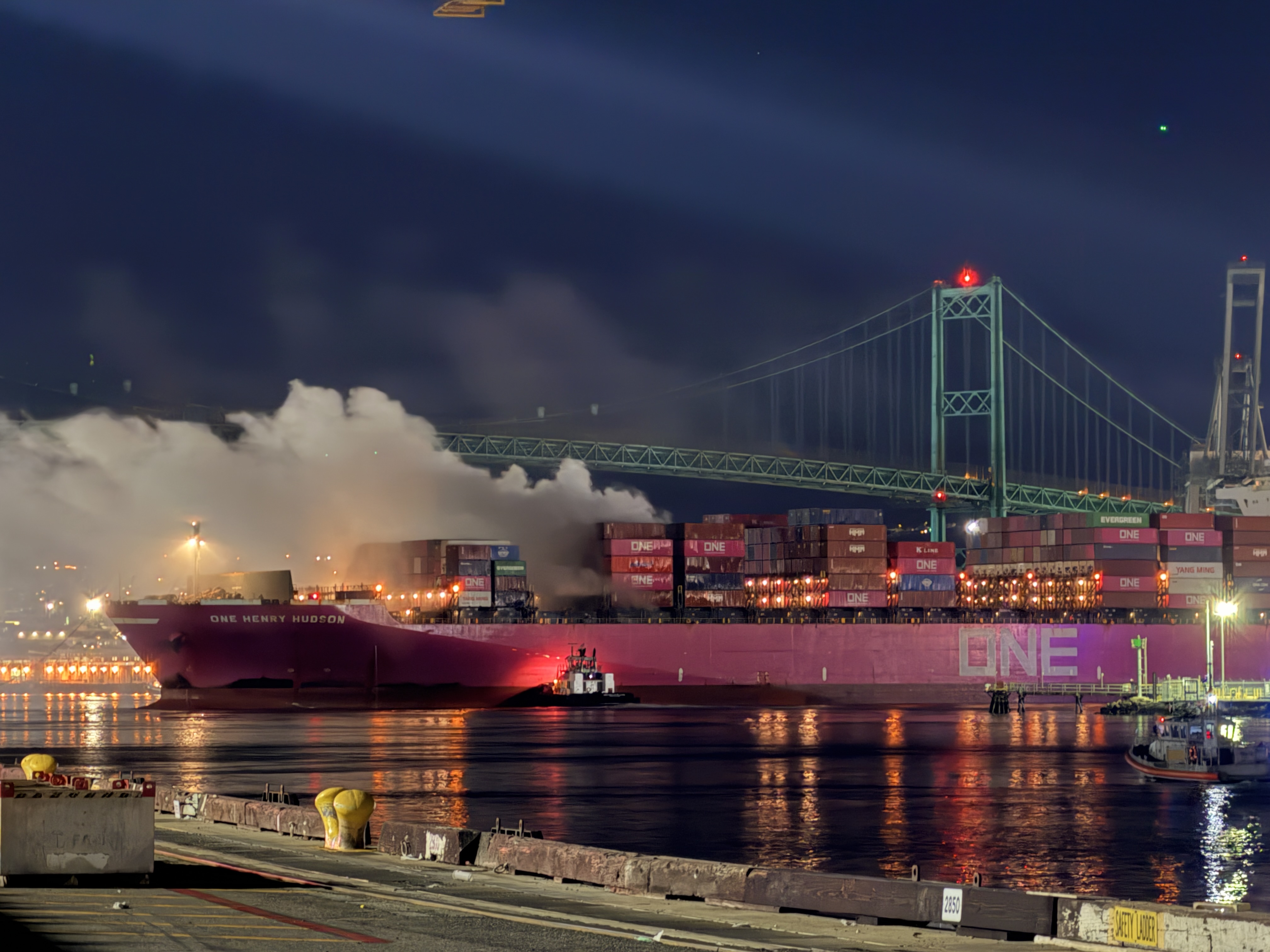 ONE issues further update on M/V ONE HENRY HUDSON fire incident at Los  Angeles - Container News