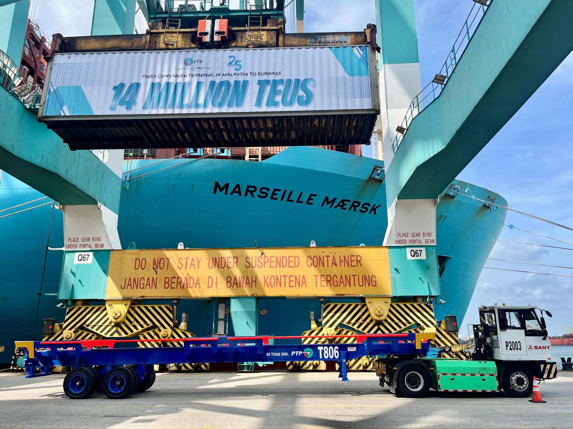Port of Tanjung Pelepas hits 14 million TEUs - Container News