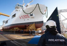 Fincantieri launches Italian Navy’s “Quirinale” research ship