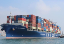 CMA CGM Fiordland becomes first large container ship to call at Puerto Antioquia CMA CGM FIORDLAND