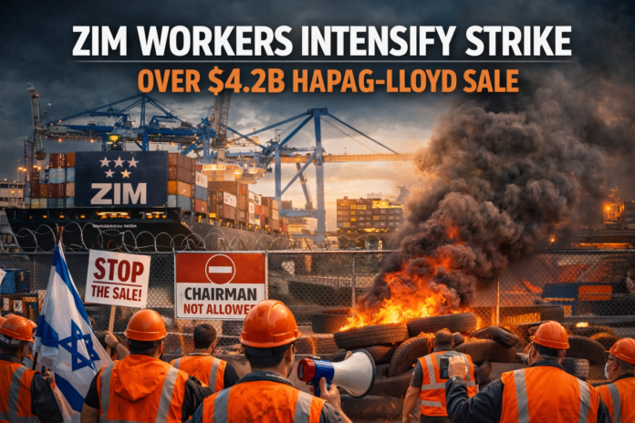 Zim workers intensify strike over $4.2B Hapag-Lloyd sale