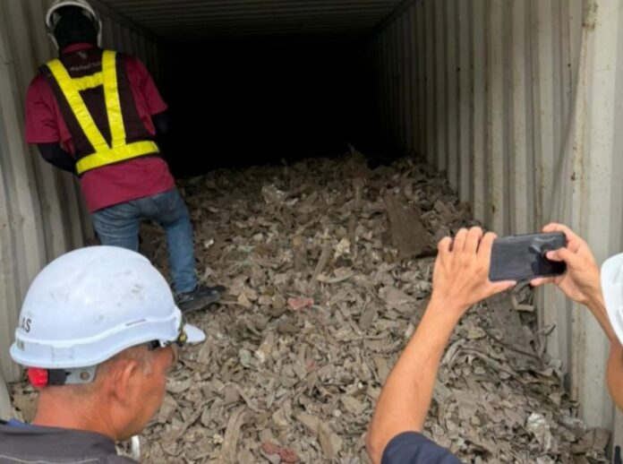 Photo of seized container—Source Malaysian Border Control and Protection Agency