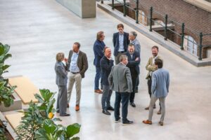 The Portwise team and Haskoning board together.