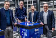 Rhenus and ZWILLING expand strategic partnership to Wesel Site Rhenus and ZWILLING expand their partnership. From left to right: Benjamin Koch (ZWILLING), Andreas Becker (ZWILLING), Henning Brands (Rhenus), Andreas Mayer (Rhenus)