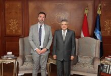 Adm. Rabiee discusses future navigation plans with Hapag-Lloyd Admiral Ossama Rabiee, Chairman and Managing Director of the Suez Canal Authority (SCA), met with Mr. Juan Pablo Richards, Managing Director of Hapag-Lloyd’s South Europe Region, to discuss future cooperation and navigation plans.