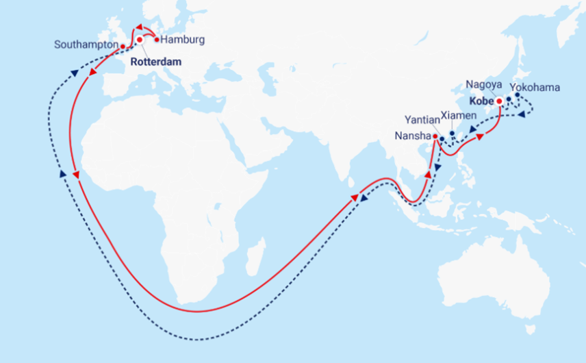 CMA CGM launches Ocean Rise Express linking Japan and South China to North Europe