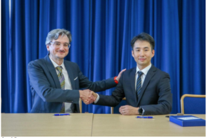 Professor Maurizio Collu, Department of Naval Architecture, Ocean and Marine Engineering Department, The University of Strathclyde, Mr.Haruki Yoshimoto, General Manager of Floating Wind Engineering Group, Offshore Wind Project Department, JMU