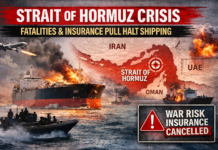 Strait of Hormuz Crisis: Fatalities and insurance pull halt shipping Strait of Hormuz Crisis: Fatalities and insurance pull halt shipping