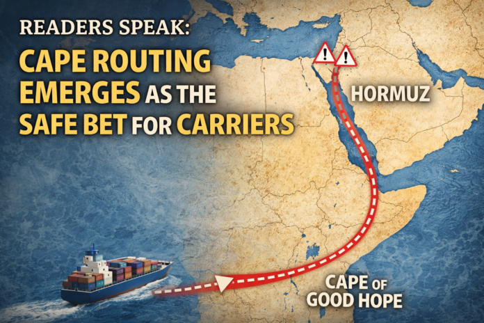 Readers Speak: Cape Routing Emerges as the Safe Bet for Carriers Readers Speak: Cape Routing Emerges as the Safe Bet for Carriers