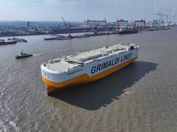 The Grimaldi Group has taken delivery of the new Pure Car & Truck Carrier (PCTC) Grande Seoul, further expanding its fleet.