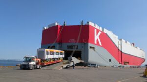 Cargo handling in progress