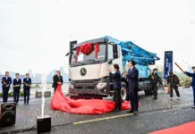 SANY launches world’s first intelligent hybrid pump truck Intelligent Hybrid Pump Truck