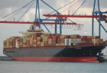 Container ship hit by gunfire off Oman coast A container vessel linked to Greek interests came under fire while sailing near the coast of Oman, raising fresh concerns