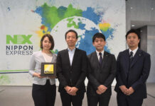 Nippon Express, Nikon renew SAF air cargo agreement Group photo of Nikon and Nippon Express representatives