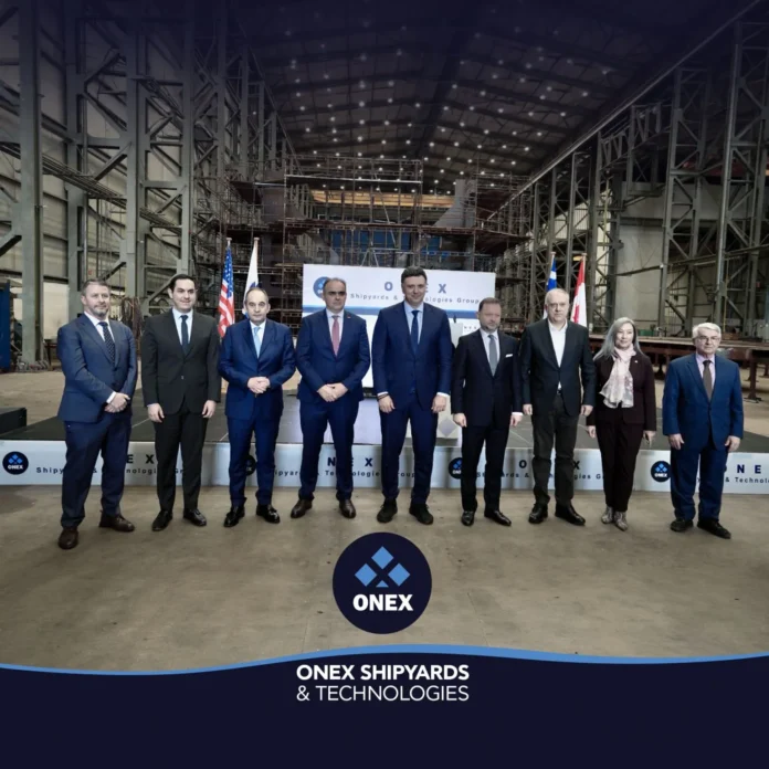 1775223231541 The ONEX Group has officially marked a new era for the Greek maritime industry with a symbolic keel-laying ceremony at Elefsis Shipyards.