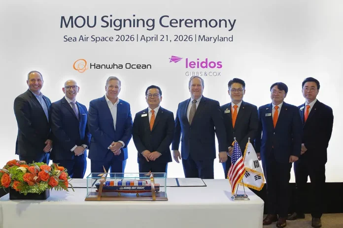 Hanwha Ocean and Leidos teams gather to mark collaboration