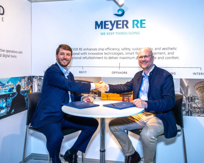 Photo Caption (L to R): Joshua Divin, ABS Senior Vice President, Marine Business Development, with Dr. Paul Meyer, Managing Director, Alfred Maritime GmbH, at the 2026 Seatrade Cruise Global conference in Miami Beach, Florida