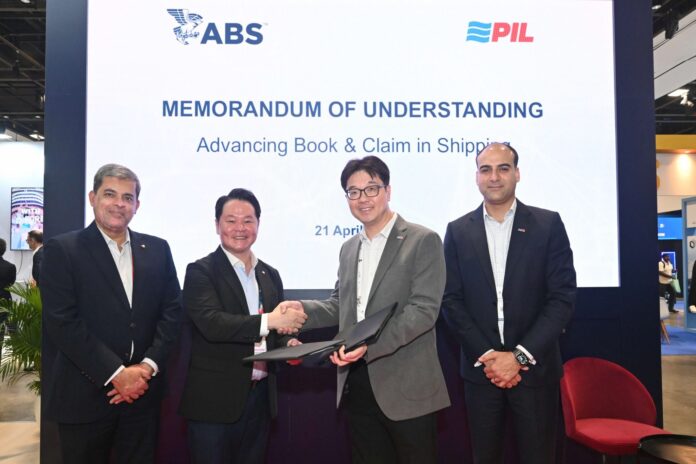 Pacific International Lines (PIL) and ABS have signed a Memorandum of Understanding (MoU) aimed at advancing maritime decarbonisation.
