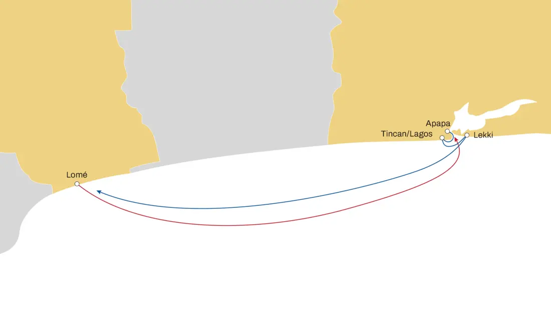 Feeder service linking Lekki and Lomé