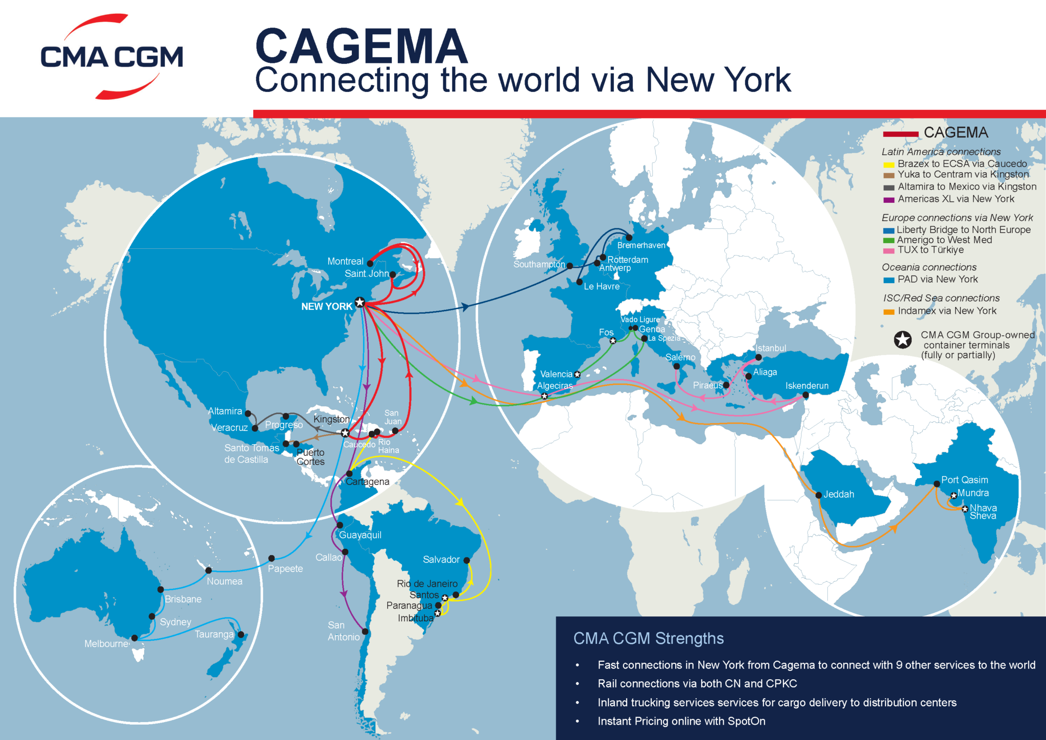 CMA CGM adds Montreal call to CAGEMA service - Container News