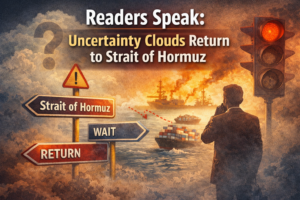 Readers Speak: Uncertainty clouds return to Strait of Hormuz