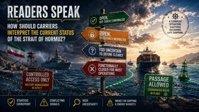 Readers Speak: Strait of Hormuz seen as functionally closed