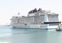 MSC Euribia completes first Suez Canal transit as cruise traffic resumes MSC Euribia