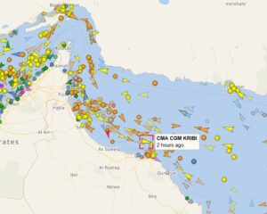 A CMA CGM container vessel has successfully exited the Strait of Hormuz, marking the first confirmed Western Europe-linked transit.