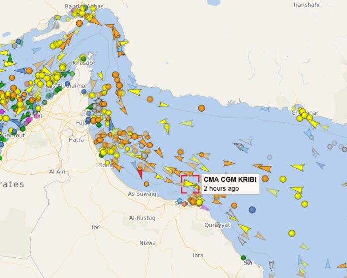 A CMA CGM container vessel has successfully exited the Strait of Hormuz, marking the first confirmed Western Europe-linked transit.