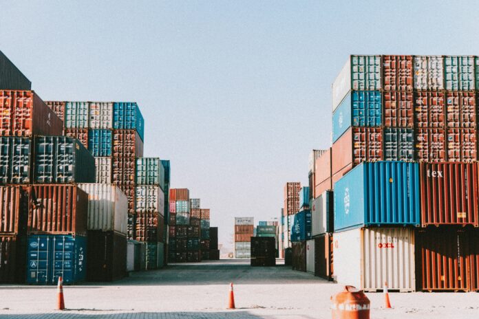 containers in a port
