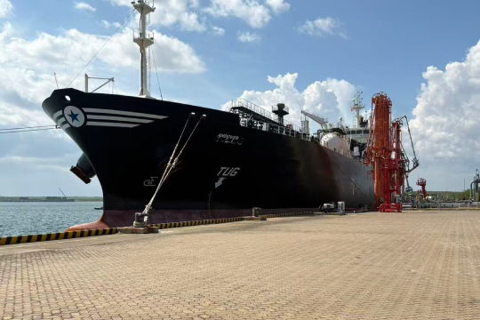 Hambantota International Port (HIP) received LPG vessel ANDOVER
