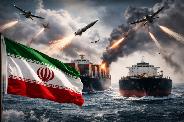 Iran missiles Hormuz A US enforcement blockade, a NATO refusal, and a European escort initiative in gestation the Strait of Hormuz now has three frameworks.