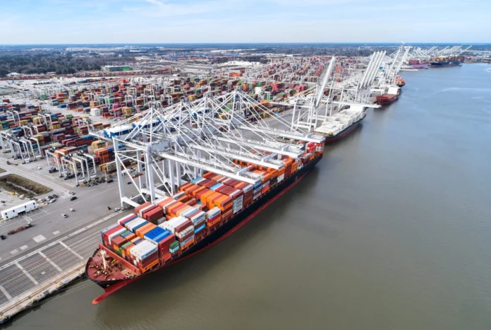 The Port of Savannah features 3,600 powered slots for refrigerated containers, including nearly 3,400 positions at refrigerated container racks and more than 200 slots for containers on chassis. (Georgia Ports) The Port of Savannah features 3,600 powered slots for refrigerated containers, including nearly 3,400 positions at refrigerated container racks and more than 200 slots for containers on chassis. (Georgia Ports)