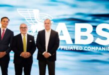 ABS launches SeaTech Innovation Exchange in Greece and the US Photo Caption (L to R): Joshua Huck, Deputy Chief of Mission, US Embassy of Greece; Vassilios Kroustallis, ABS Executive Vice President and Chief Commercial Officer; and John Xylas, Executive Board Member of the Union of Greek Shipowners