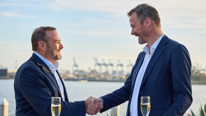 Ashley Skaanild, Principal Advisor Carrier Integration and Transformation at WiseTech Global with Thomas Bagge, Chief Executive Officer of the Digital Container Shipping Association.