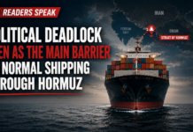 Readers Speak: Political deadlock remains Hormuz’s biggest shipping barrier Readers Speak: Political deadlock remains Hormuz's biggest shipping barrier