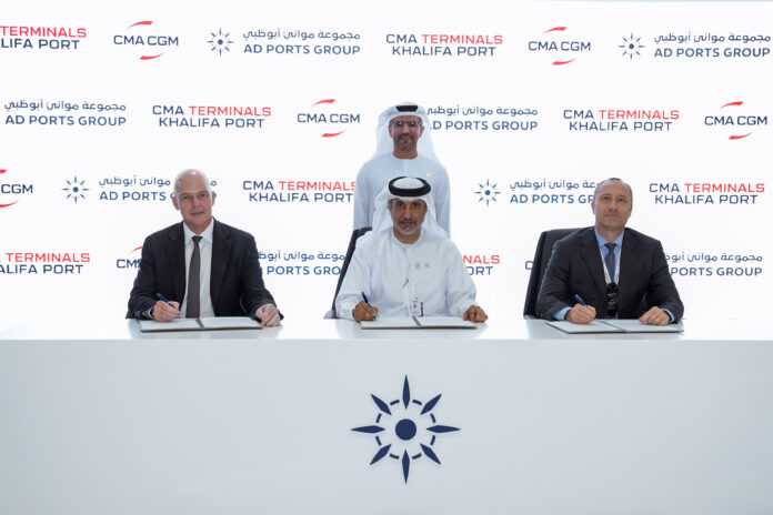 AD Ports Group has signed a Memorandum of Understanding (MoU) with CMA CGM Group and CMA Terminals Khalifa Port to expand inland logistics connectivity.