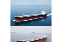 Imabari Shipbuilding delivers two eco-efficient bulk carriers 63,682 DWT handymax bulk carrier FUJI MARU and the 181,987 DWT capesize vessel FRONTIER PEACE