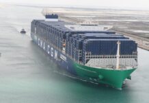 Suez Canal welcomes largest LNG-powered container ship CMA CGM GRAND PALAIS Suez Canal welcomes largest LNG-powered container ship CMA CGM GRAND PALAIS