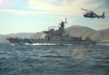 Cargo vessel sinks in Aegean Sea A cargo vessel carrying approximately 8,000 metric tonnes of soda sank in the Aegean Sea after running aground in a rocky area.