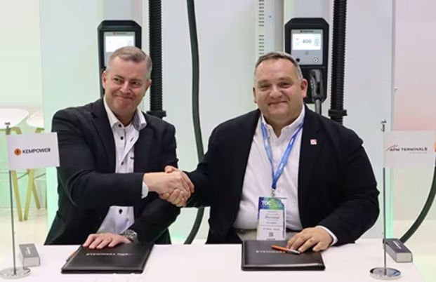 Στιγμιότυπο οθόνης 2026-05-20 095045 Kempower and APM Terminals have signed a three-year framework agreement for the supply of fast-charging infrastructure.