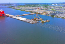 JAXPORT reaches halfway point on new vehicle berth construction JAXPORT reaches halfway point on new vehicle berth construction