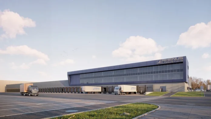 rchitectural visualization of the new Rhenus Road Freight transshipment center in Dortmund. Credits: SHA Scheffler Helbich Architekten Dortmund